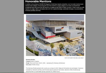 WORLD EXPO AWARD HONOURABLE MENTION